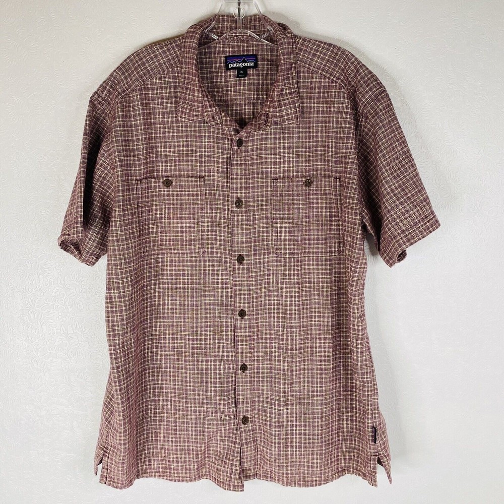 Patagonia Work Wear Sz XL Plaid Shirt